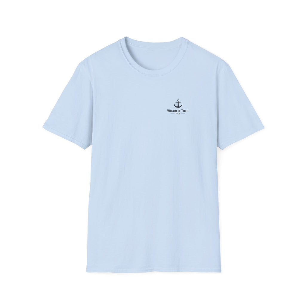 Anchor Chest Logo T-Shirt — Small Nautical Anchor "Anchors Tow" Tee
