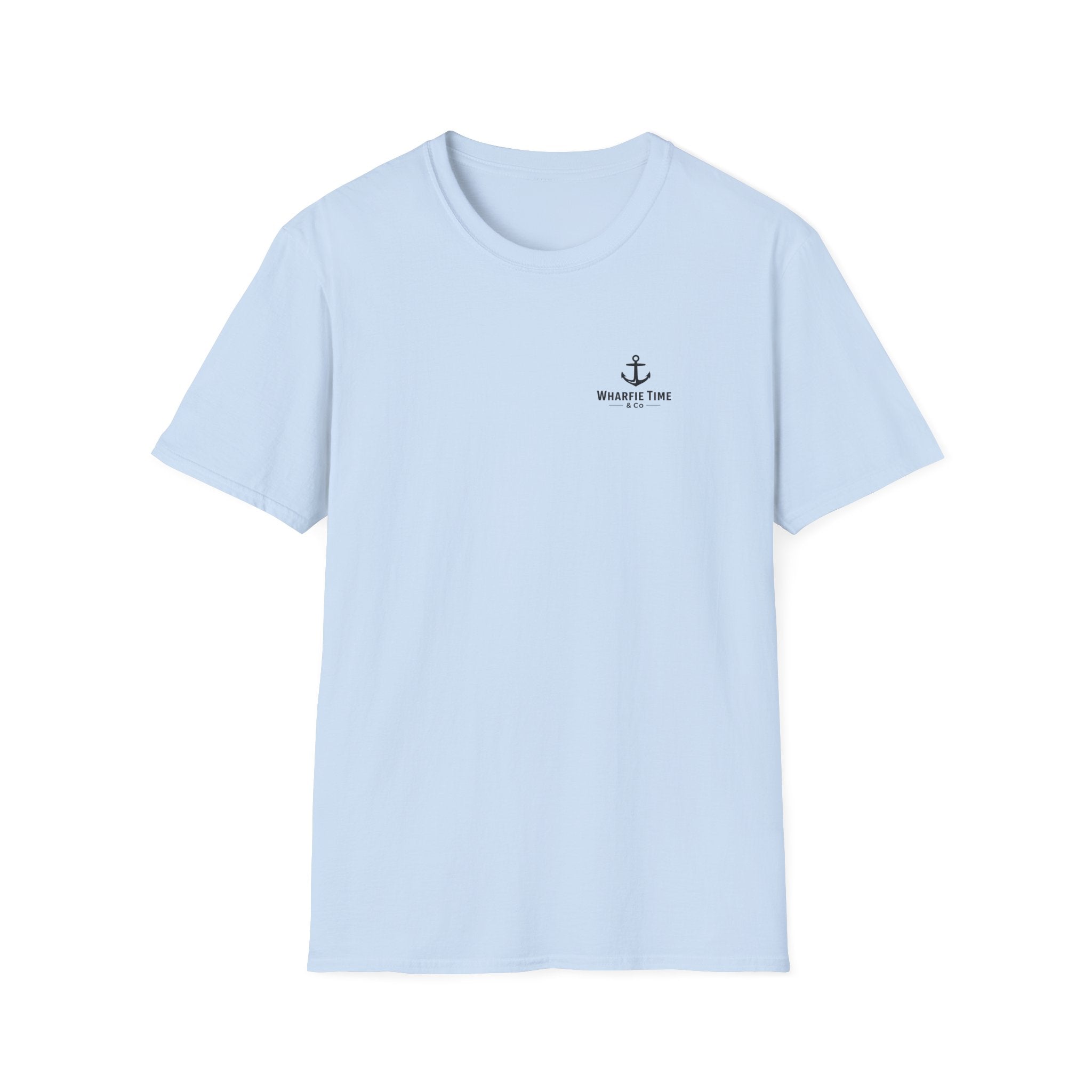 Anchor Chest Logo T-Shirt — Small Nautical Anchor "Anchors Tow" Tee