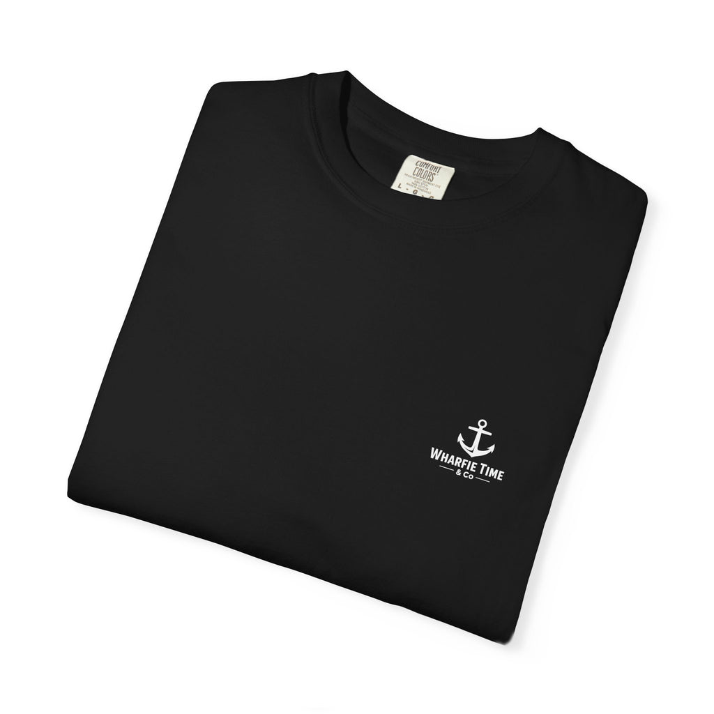 Pirate Anchor T-Shirt — "No Quarter Given! Wharfie Time!" Graphic Tee