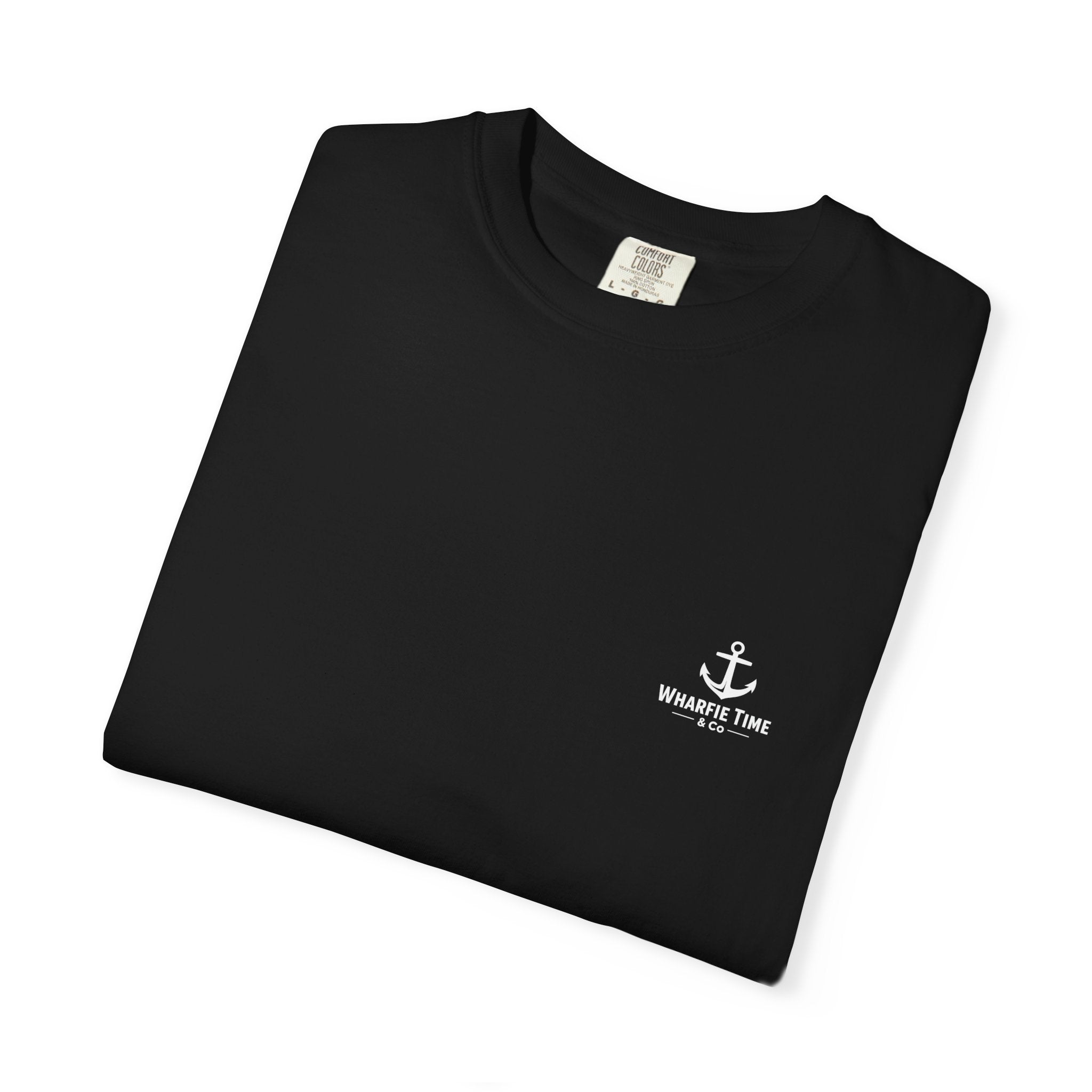 Pirate Anchor T-Shirt — "No Quarter Given! Wharfie Time!" Graphic Tee