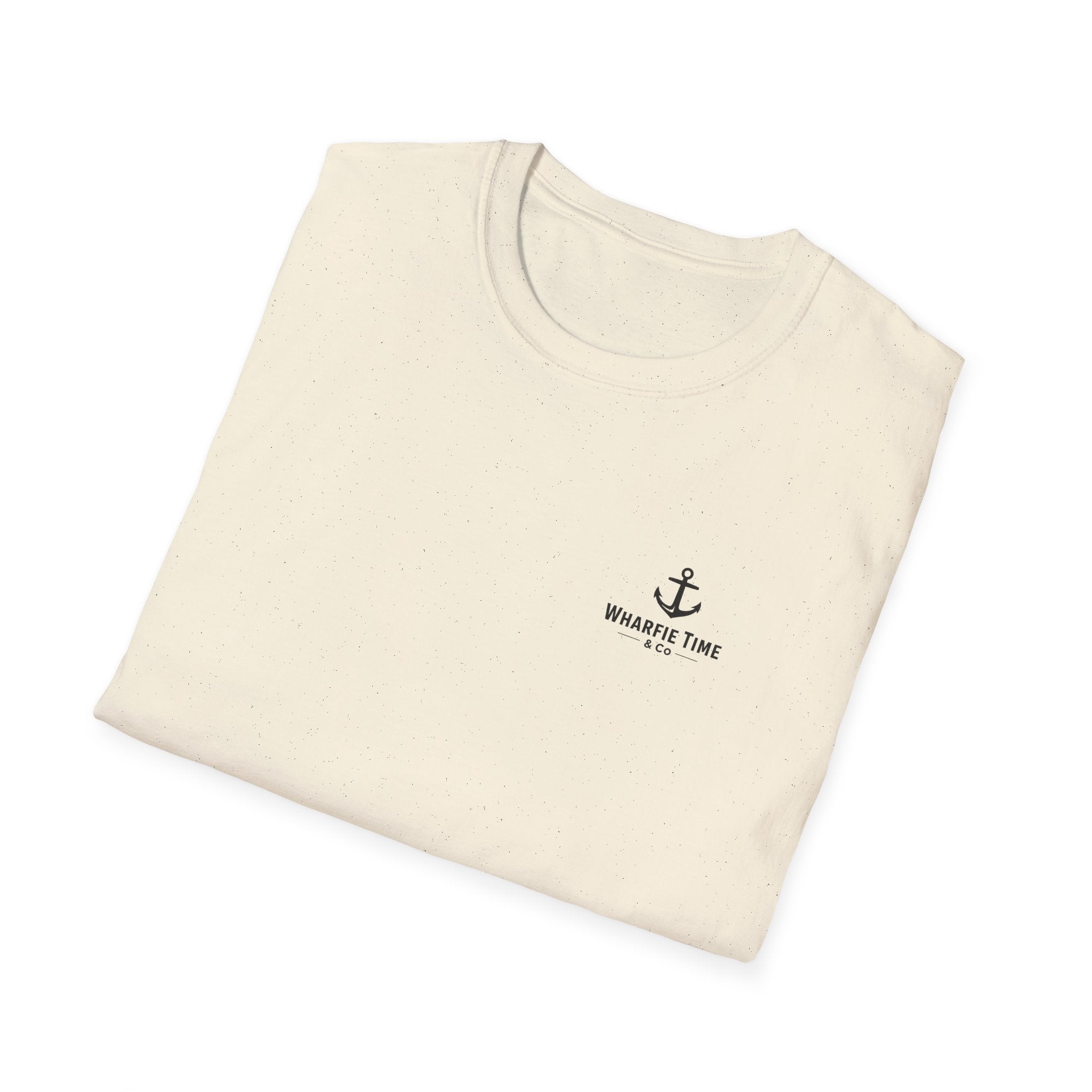 Anchor Chest Logo T-Shirt — Small Nautical Anchor "Anchors Tow" Tee