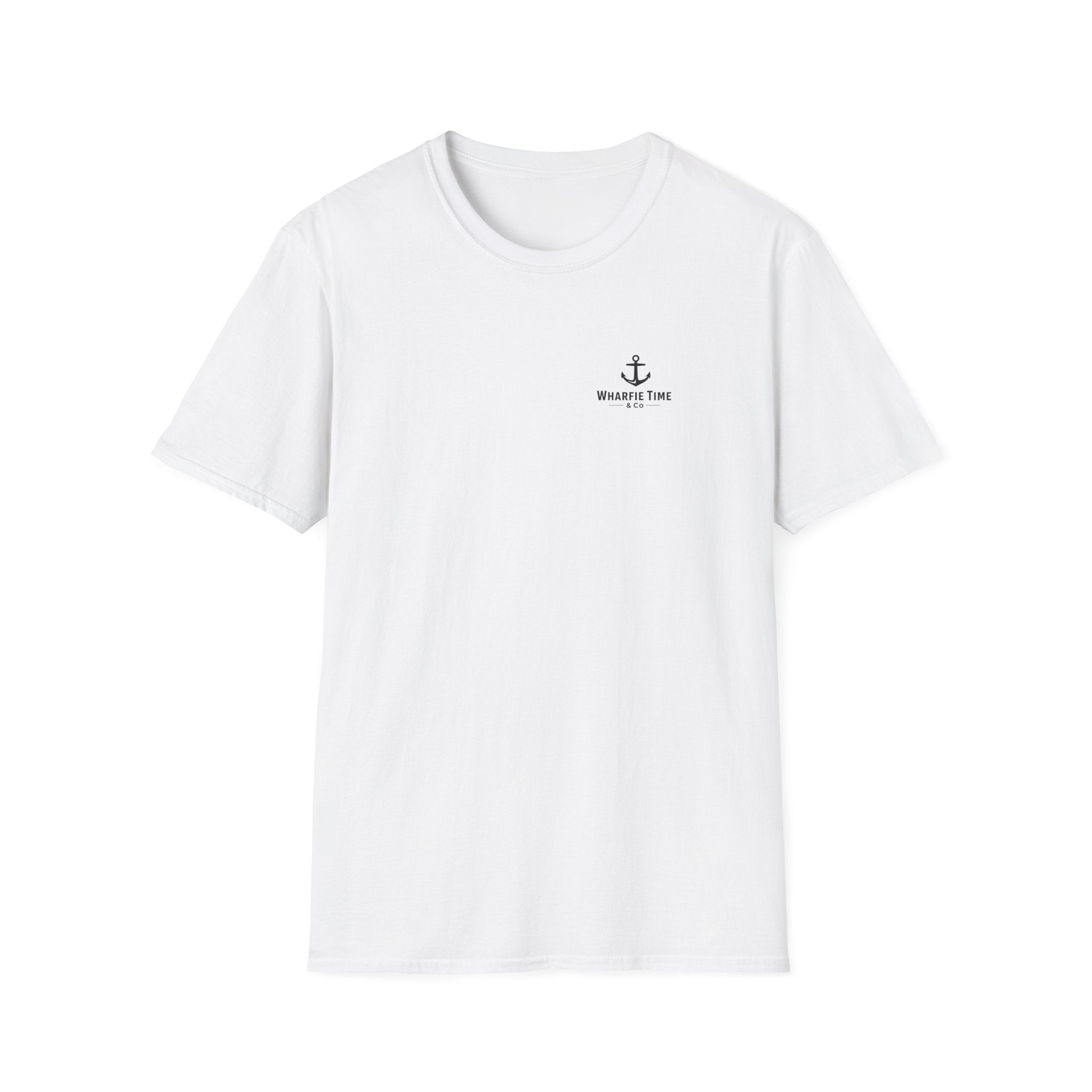 Anchor Chest Logo T-Shirt — Small Nautical Anchor "Anchors Tow" Tee